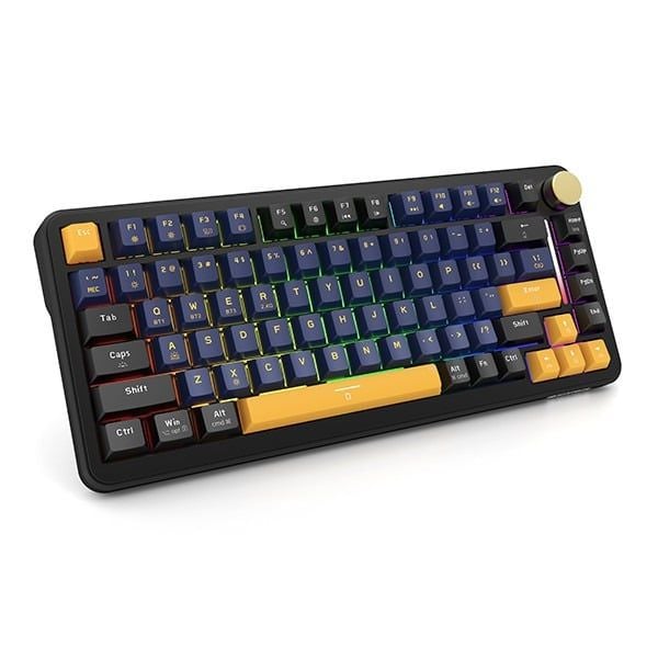 Bàn phím chơi game cơ EDRA EK375W  Không dây (  USB + Bluetooth + 2.4Ghz )
