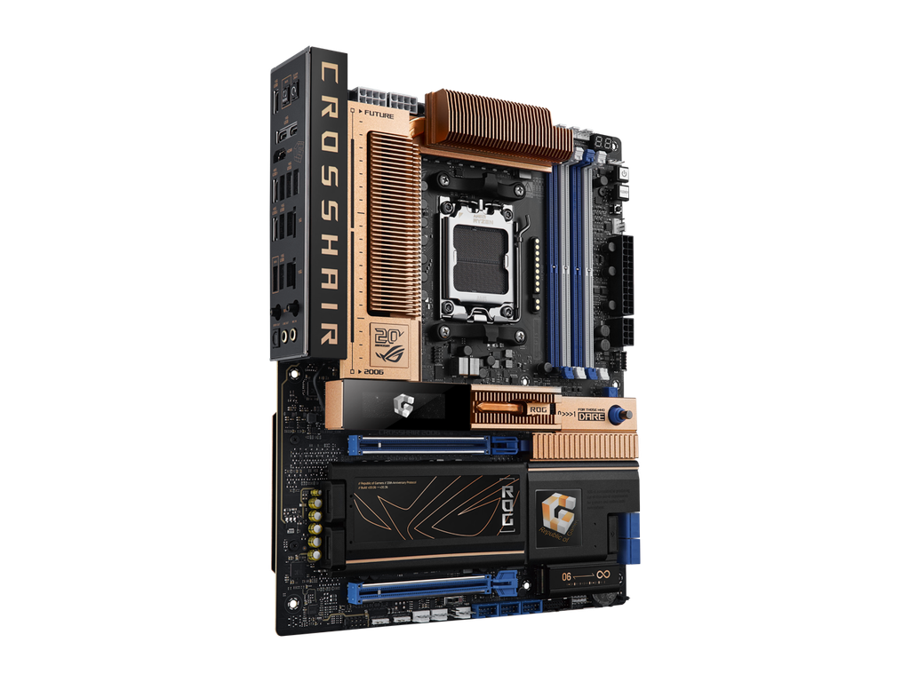 Mainboard Asus  ROG Crosshair 2006 X870E AM5 ATX motherboard, DDR5, DIMM Fit, WiFi 7, 10Gb