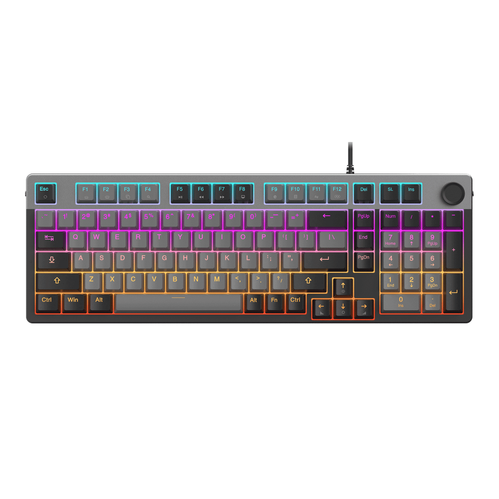 Bàn phím cơ gaming Dareu EK98L Gray | Có dây, Fullsize, Linear Switch, RGB, Black/Gray