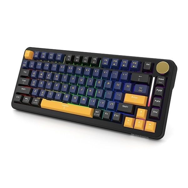 Bàn phím chơi game cơ EDRA EK375W  Không dây (  USB + Bluetooth + 2.4Ghz )