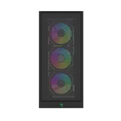 Vỏ Case LinkTech Bahamut 4FA Mid-Tower ( Sẵn 4 Fan ARGB) Black