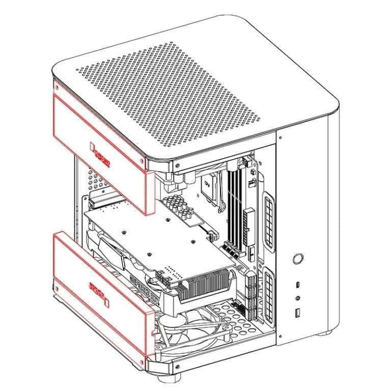 MÀN HÌNH PHỤ JONSBO  9.16 Inch  DS916 WHITE