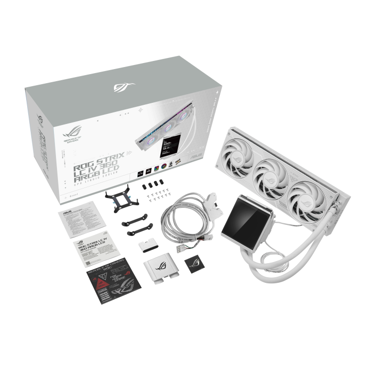 Tản nhiệt nước Asus ROG Strix IV 360 ARGB LCD White