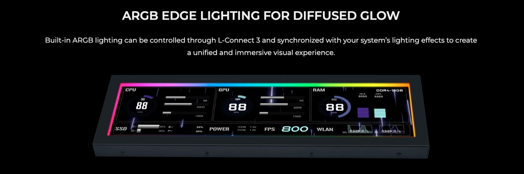 Màn hình đa năng Lian Li 8.8 UNIVERSAL SCREEN