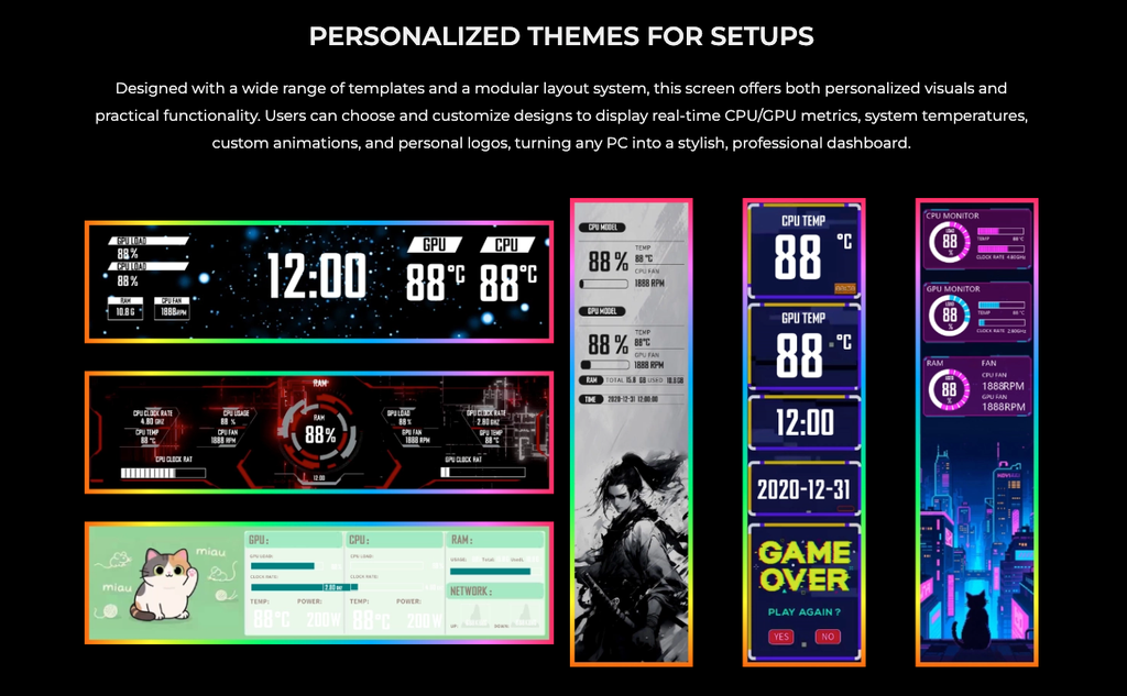 Màn hình đa năng Lian Li 8.8 UNIVERSAL SCREEN