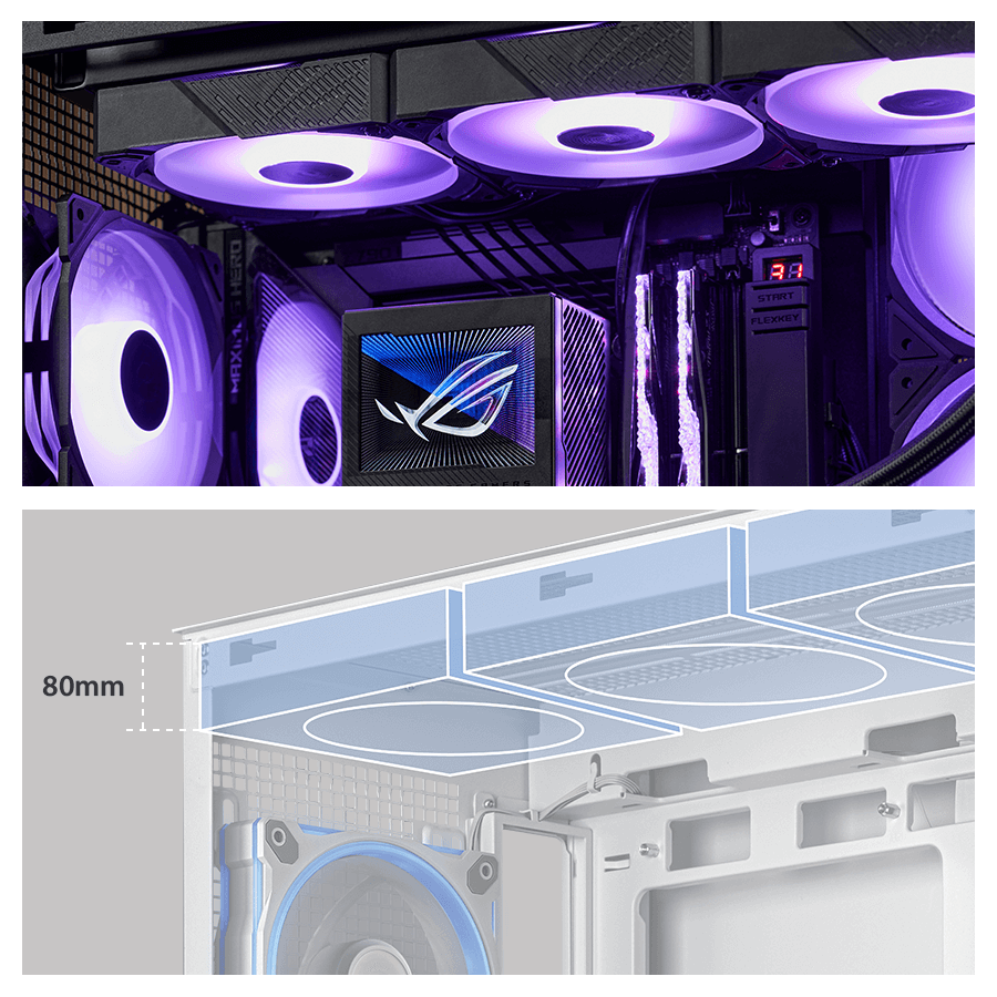 Vỏ case ASUS A31 PLUS  ( Sẵn 3 Fan )
