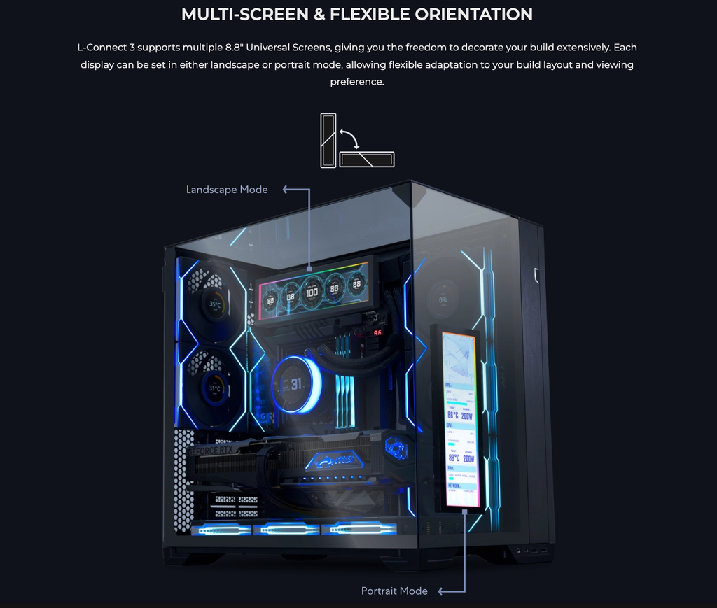 Màn hình đa năng Lian Li 8.8 UNIVERSAL SCREEN