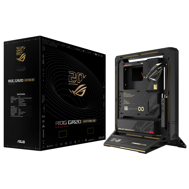 Bộ PC ASUS ROG 20th Anniversary | Ryzen 9 9950X3D2, RAM 128GB, SSD 4TB, RTX 5090 32GB