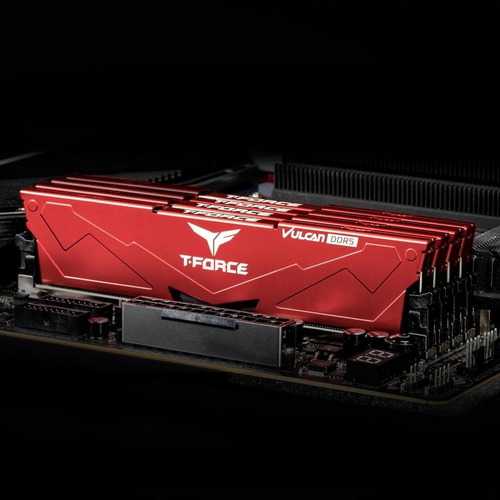 Ram TEAMGROUP T-Force Vulcan Red DDR5 32GB (2x16GB) 6000MHz CL38 Intel XMP 3.0 & AMD Expo