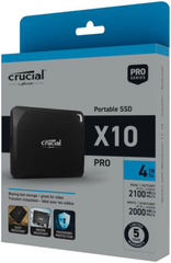 Ổ cứng di động Crucial X10 Pro 4TB Portable SSD   Up to 2100MB/s read, 2000MB/s write