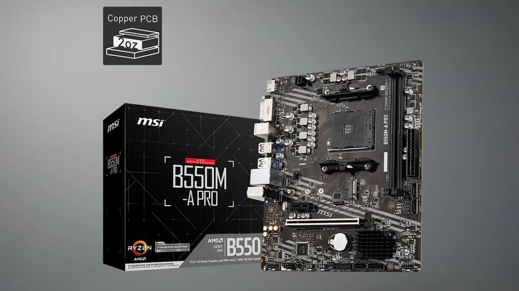 Mainboard MSI B550M A PRO | AM4, mATX, 2 khe DDR4