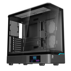 Vỏ Case máy tính MIK H7 CURVED 360 ATX (Chưa kèm Fan)  (  ATX , Kính cường lực, Đen )