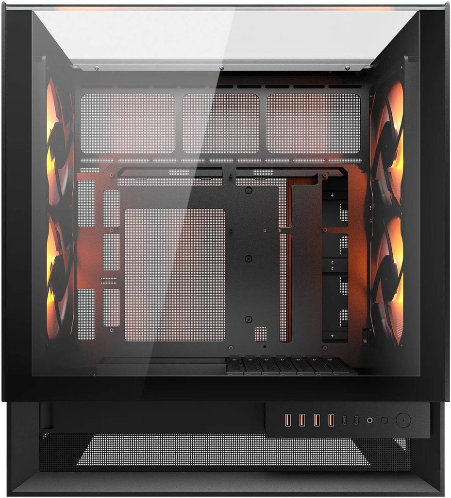 Vỏ case  Cougar OmnyX Mid Tower ATX Computer Case, 4x 160mm Pre-installed ARGB PWM Fans, 360mm Radiator Support