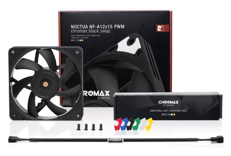 FAN NOCTUA NF-A12X15-PWM-CH-BK-S  PWM CHROMAX BLACK SWAP FAN
