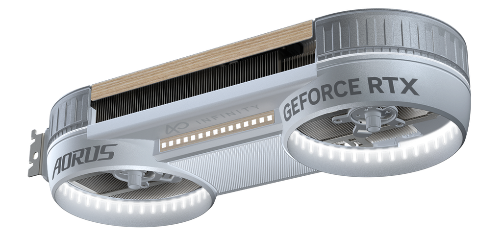 VGA Gigabyte RTX AORUS GeForce RTX™ 5080 INFINITY WOOD 16G White
