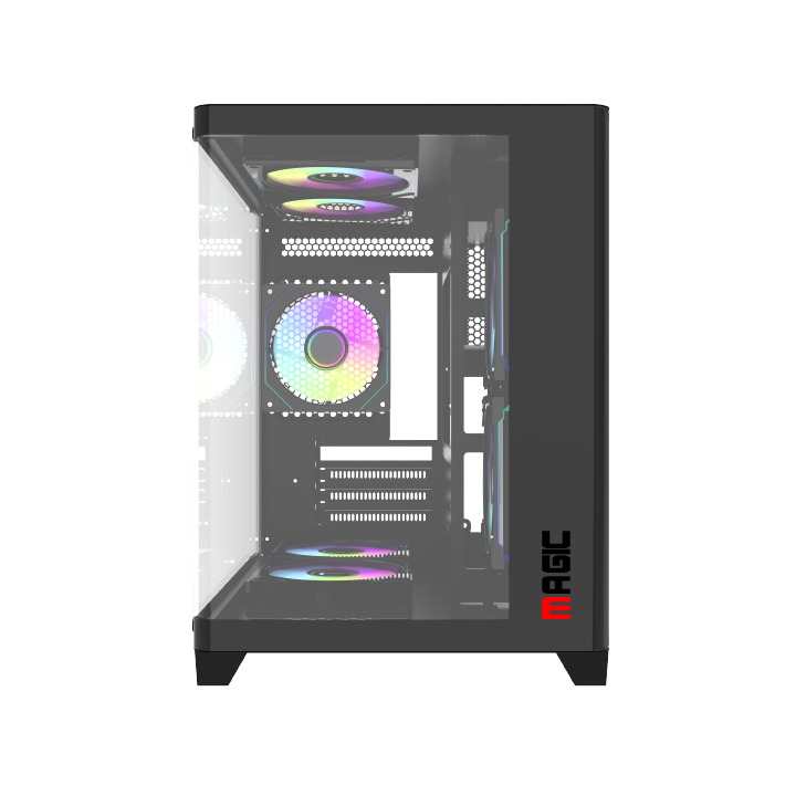 CASE MAGIC GM-02 CURVED (M-ATX)  Black / White