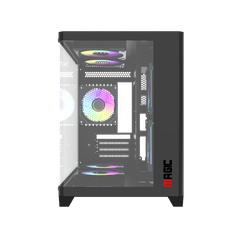 CASE MAGIC GM-02 CURVED (M-ATX)  Black / White