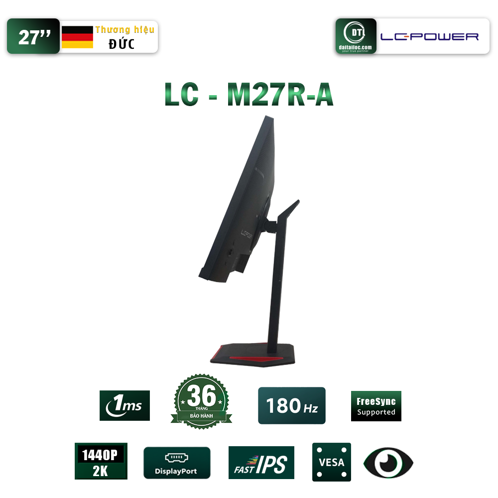 Màn hình LC POWER 27inch LC M27R A IPS 2K 180Hz
