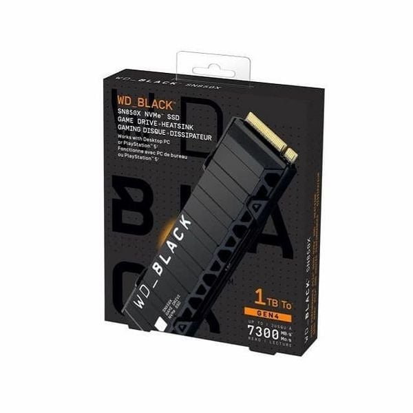 SSD WD Black SN850X Heatsink 1TB M2 PCIe 4.0