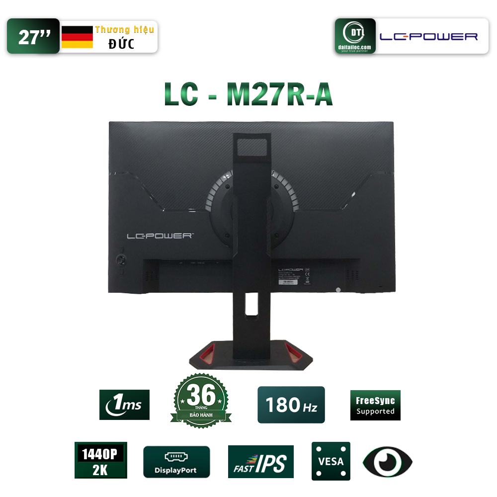 Màn hình LC POWER 27inch LC M27R A IPS 2K 180Hz