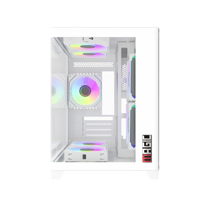 CASE MAGIC GM-02 CURVED (M-ATX)  Black / White