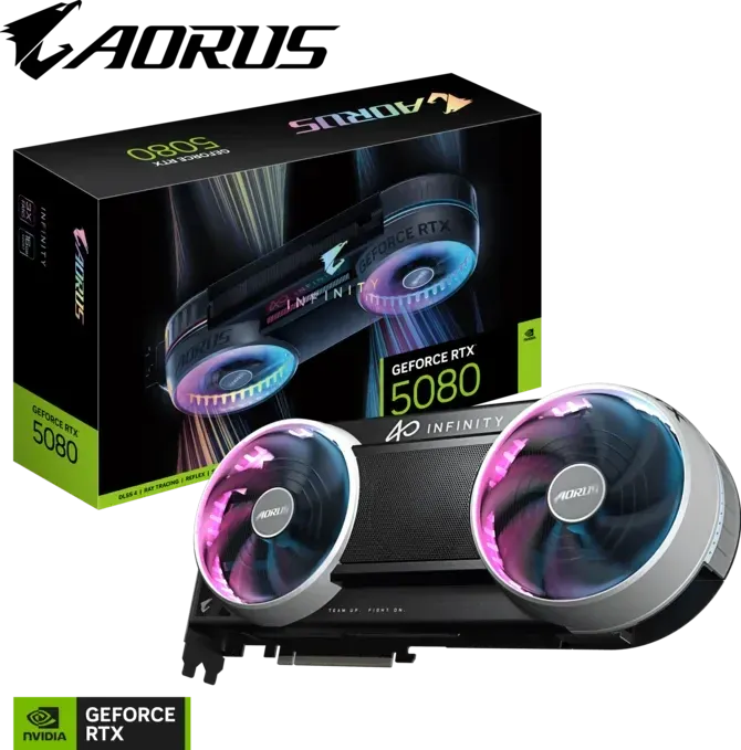 VGA Gigabyte GeForce RTX 5080 AORUS INFINITY 16GB GDDR
