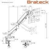 Giá Treo Màn Hình Brateck LDT97 C012E  (hỗ trợ màn hình 17-32 inch)