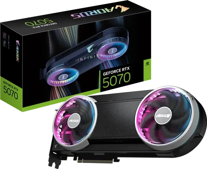VGA Gigabyte GeForce RTX 5070 AORUS INFINITY 12GB GDDR7