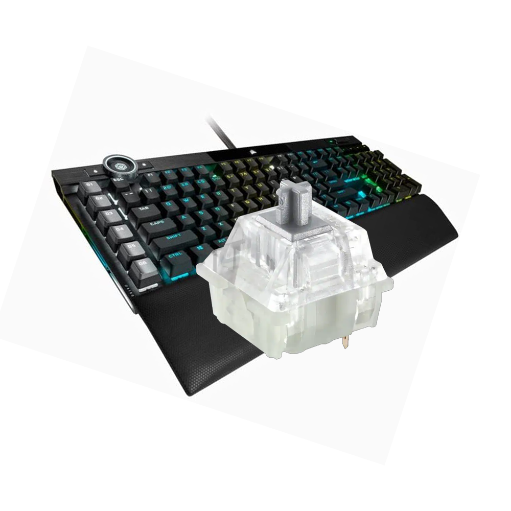 Bàn phím cơ Corsair K100 BLK RGB Cherry MX Speed