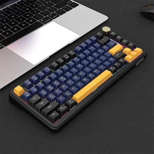 Bàn phím chơi game cơ EDRA EK375W  Không dây (  USB + Bluetooth + 2.4Ghz )