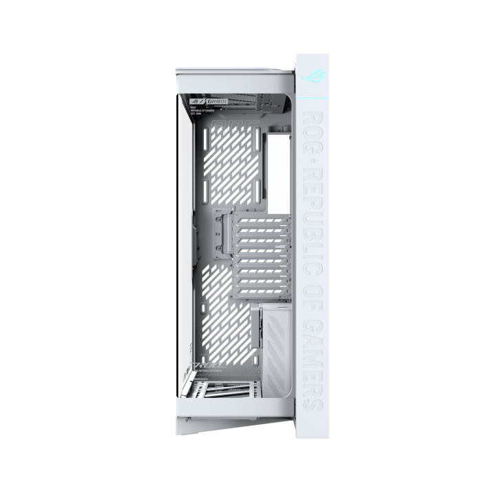 Vỏ Case Asus ROG CRONOX GR801 CURVE TG WHITE	 ( Kèm màn hình phụ Asus  lcd 9.2 )