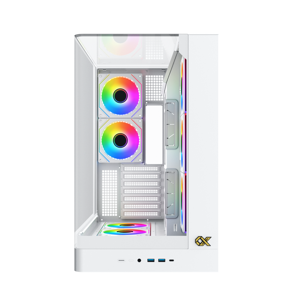 Thùng máy Xigmatek Pano II ATX (Không Kèm Fan) - White ( BFT  , ATX )