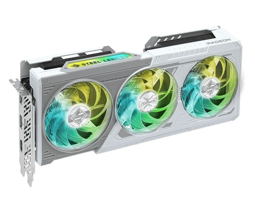 Card màn hình ASRock AMD Radeon RX 9060 XT Steel Legend 16GB OC (RX9060XT SL 16GO)