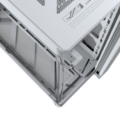 Vỏ Case Asus ROG CRONOX GR801 CURVE TG WHITE	 ( Kèm màn hình phụ Asus  lcd 9.2 )
