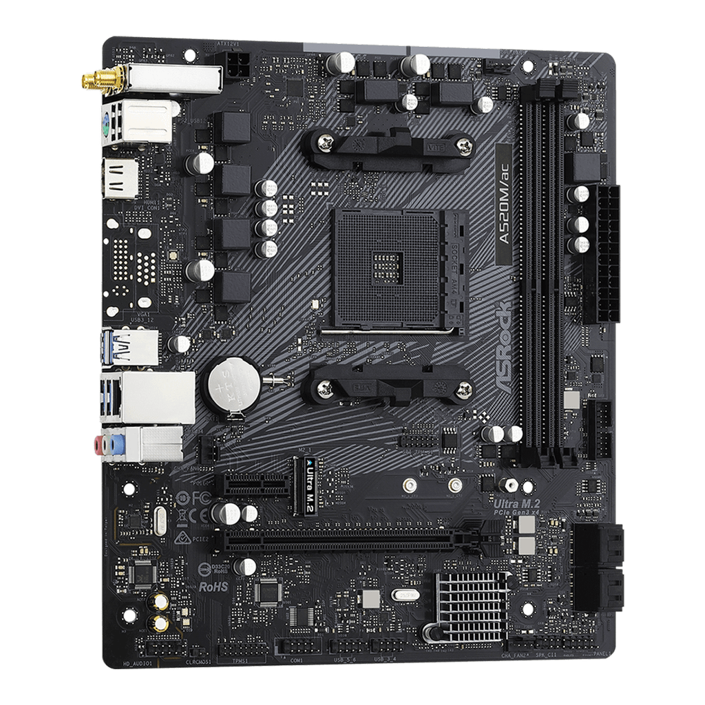 Mainboard Asrock A520M/ac (Wifi+Bluetooth)