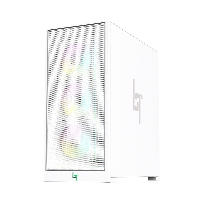 Vỏ Case LinkTech Bahamut 4FA Mid-Tower ( Sẵn 4 Fan ARGB) White
