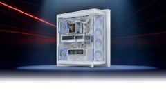Vỏ Case Asus ROG CRONOX GR801 CURVE TG WHITE	 ( Kèm màn hình phụ Asus  lcd 9.2 )
