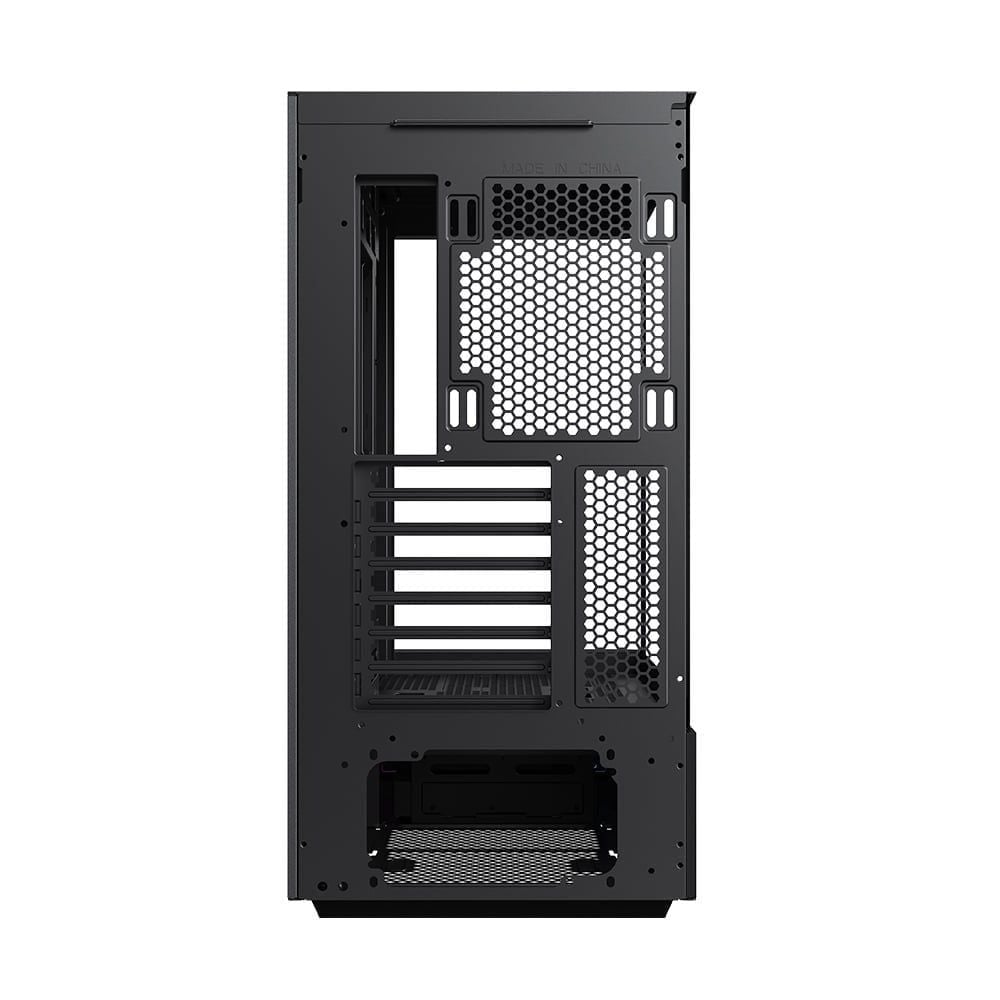 Thùng máy Case Leopard AC-02 | Đen, kính cong, LCD