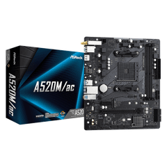 Mainboard Asrock A520M/ac (Wifi+Bluetooth)