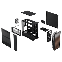 VỎ CASE FRACTAL DESIGN NORTH CHARCOAL MESH BLACK (ATX/MID TOWER)