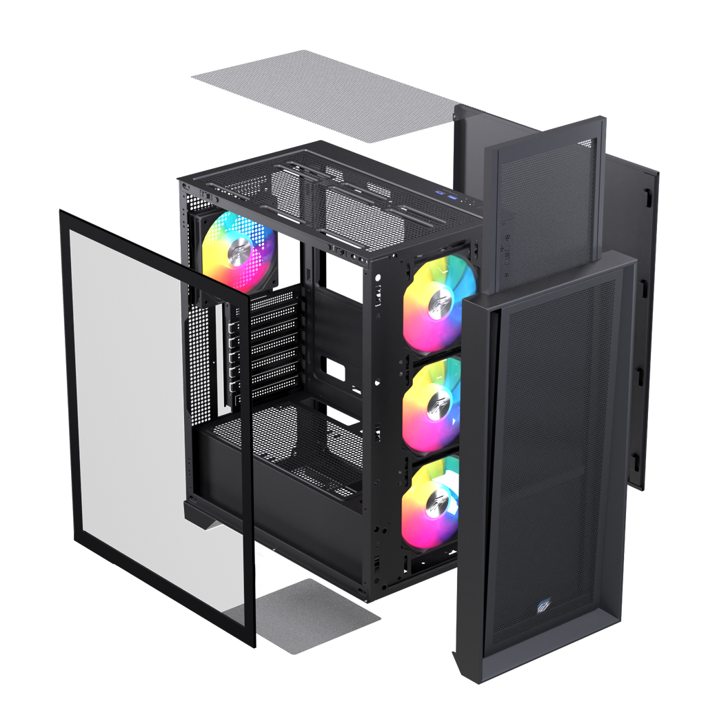 CASE EINAREX PULSE P600 RGB BLACK / WHITE