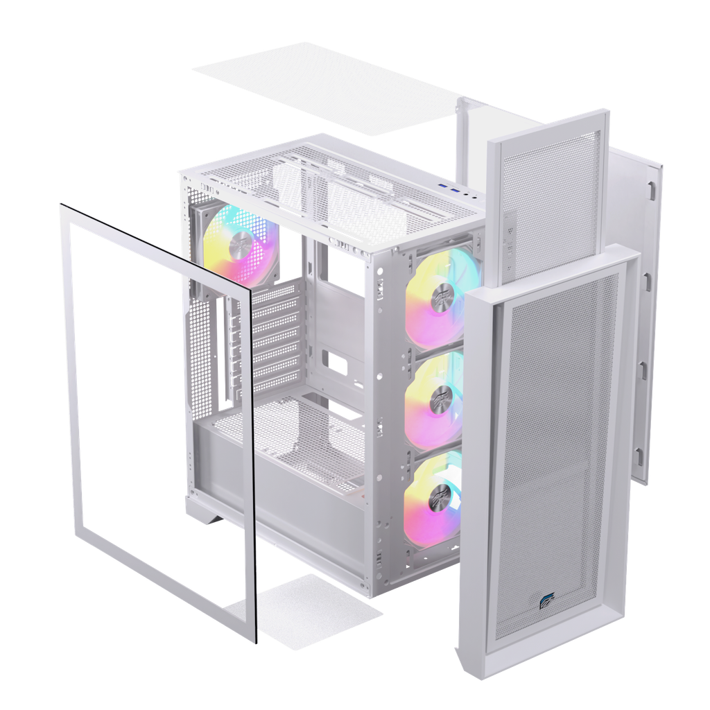 CASE EINAREX PULSE P600 RGB BLACK / WHITE