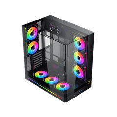 Thùng máy Xigmatek Pano II ATX LCD (Không Kèm Fan) - Đen ( BFT , ATX )