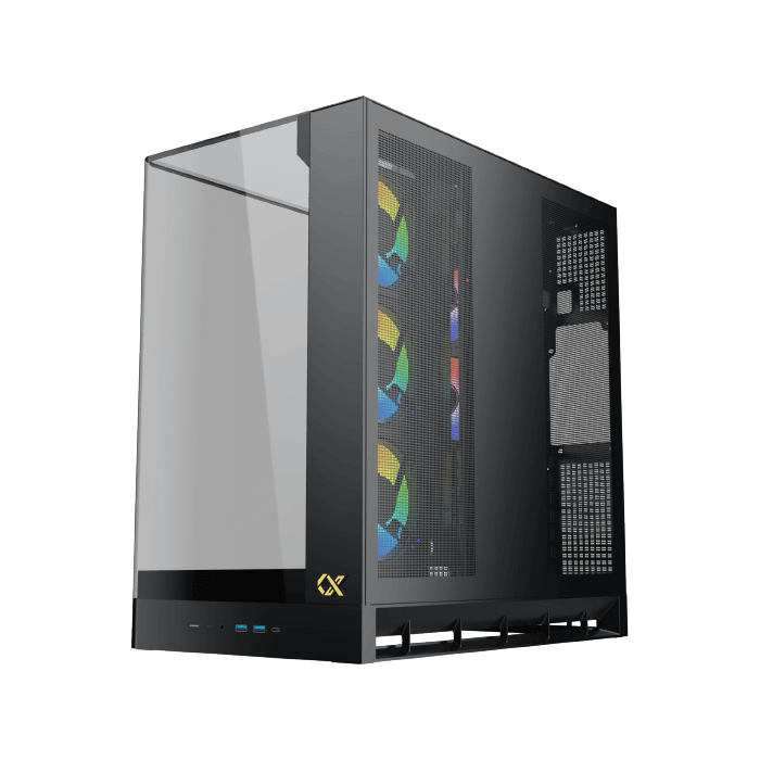 Thùng máy Xigmatek Pano II ATX LCD (Không Kèm Fan) - Đen ( BFT , ATX )