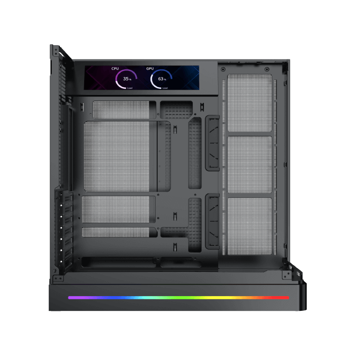 Thùng máy Xigmatek Pano II ATX LCD (Không Kèm Fan) - Đen ( BFT , ATX )