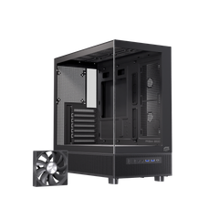 CASE  EINAREX S500 CORE BLACK / WHITE ( ATX , Rad 360mm )