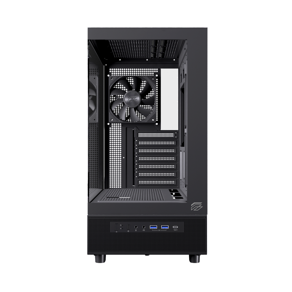CASE  EINAREX S500 CORE BLACK / WHITE ( ATX , Rad 360mm )