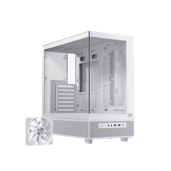 CASE  EINAREX S500 CORE BLACK / WHITE ( ATX , Rad 360mm )