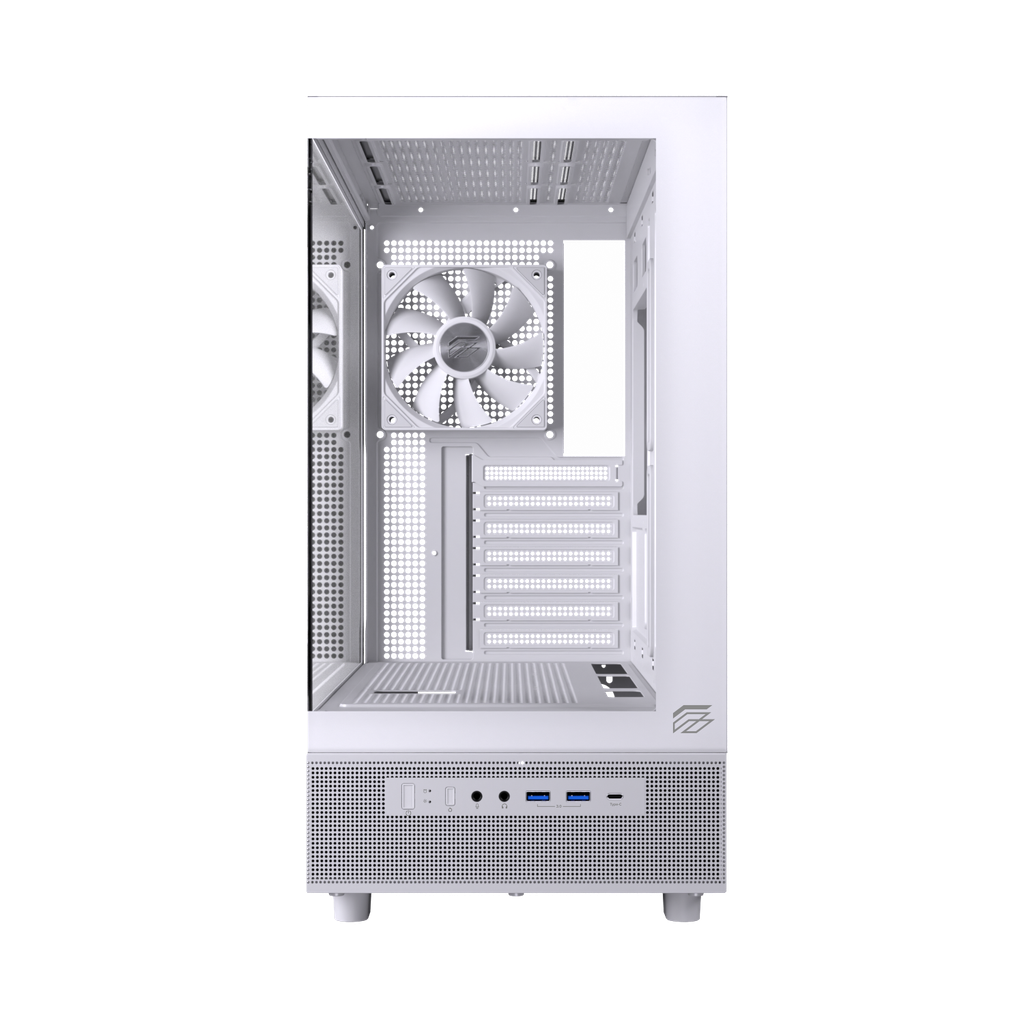 CASE  EINAREX S500 CORE BLACK / WHITE ( ATX , Rad 360mm )