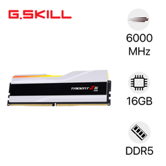 Ram DDR5  GSkill Trident Z5 RGB 16GB Bus  6000 White  F5-6000J3636F16GX1-TZ5RW  Intel XMP / AMD EXPO White